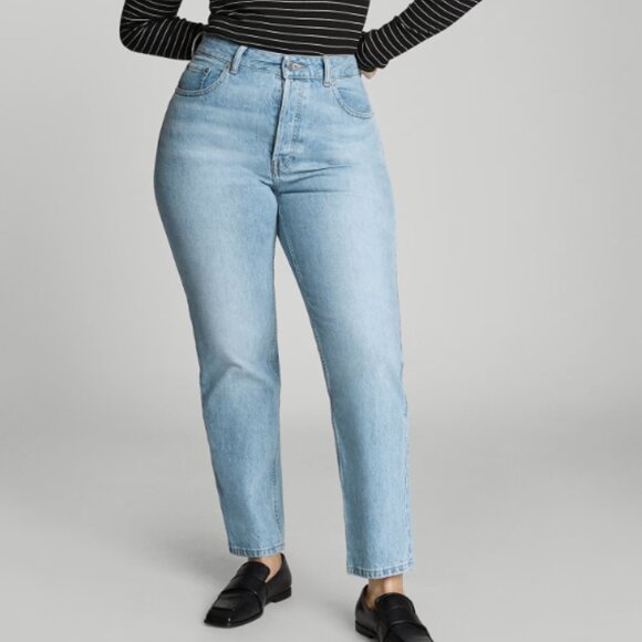 Everlane The 90s Cheeky Curvy / Hourglass Jeans Size 26 Vintage Sunbleached Blue - Picture 1 of 9